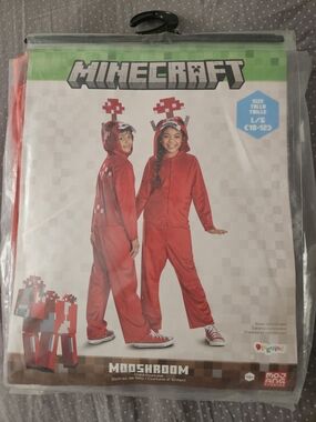 Disguise Minecraft Mooshroom Red Hooded One-Piece Costume